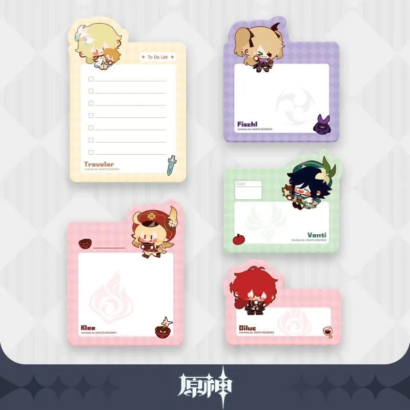 Genshin Impact - Chibi Character Sticky Notepad miHoYo