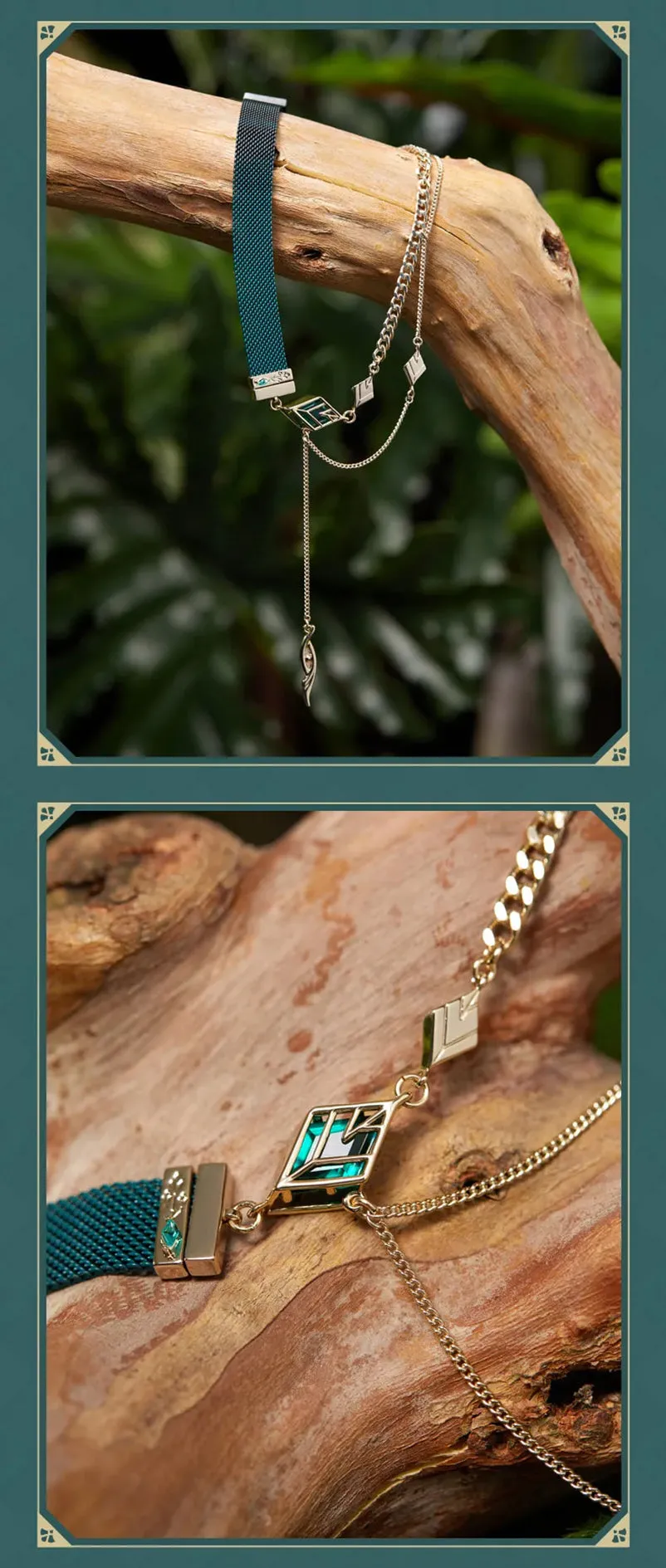 Genshin Impact - Forest And Sand Series Alhaitham Impression Necklace & Bracelet miHoYo