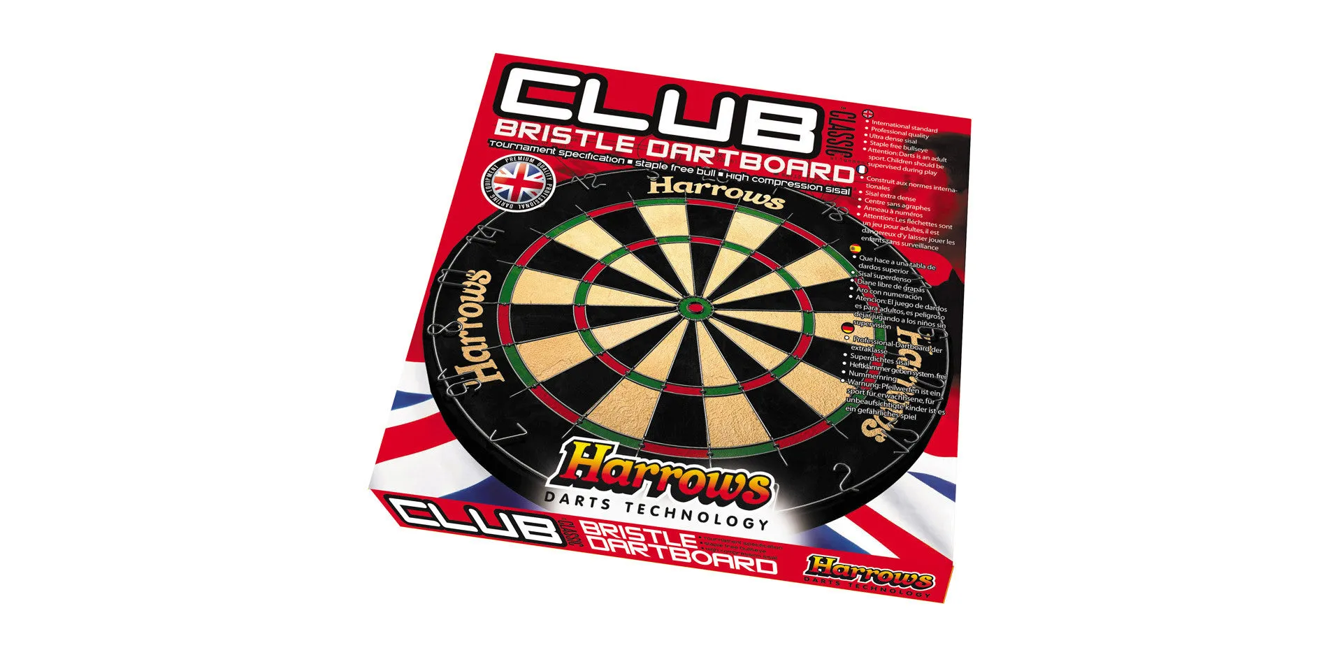 Harrows Club Classic Bristle Dartboard -