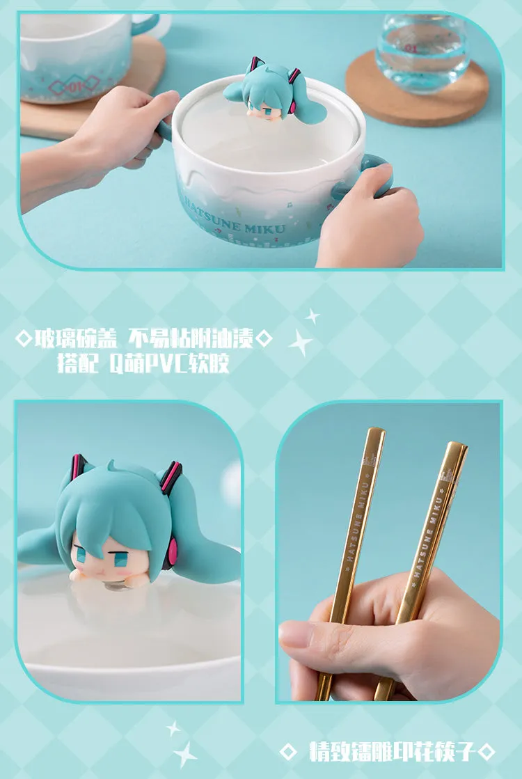Hatsune Miku - Hatsune Miku Angry Pouty Face Bowl (with lid) Moeyu