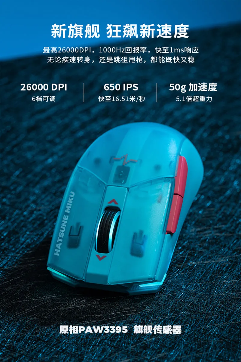 Hatsune Miku - Hatsune Miku Heart of Esports Series Mouse Moeyu