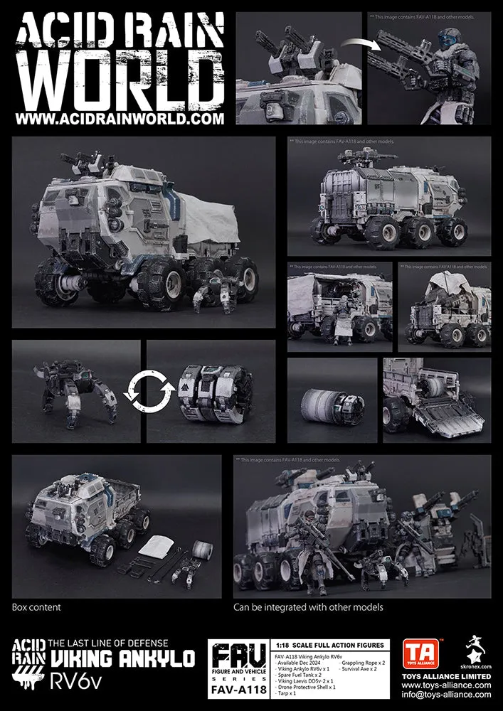 [Pre-order] Acid Rain World - FAV-A118 Viking Ankylo RV6v 1/18 Scale Plastic Model Kit Toys Alliance Limited