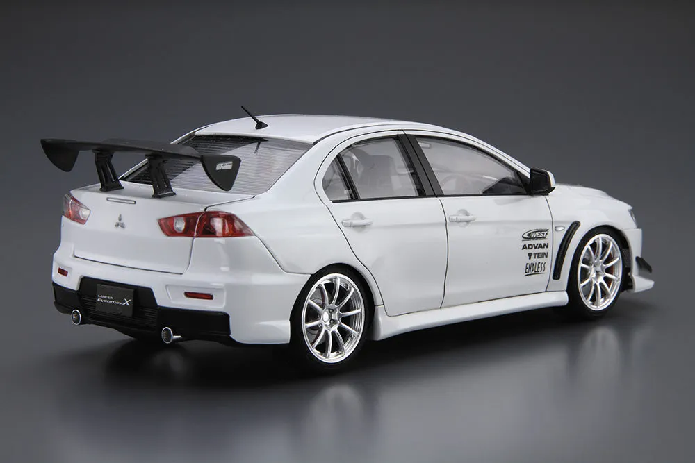 [Pre-order] Aoshima - C-WEST CZ4A LANCER EVOLUTION X'07 (MITSUBISHI) 1/24 Plastic Model Kit Aoshima
