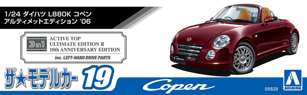 [Pre-order] Aoshima - DAIHATSU L880K Copen Ultimate Edition '06 1/24 Scale Plastic Model Kit Aoshima