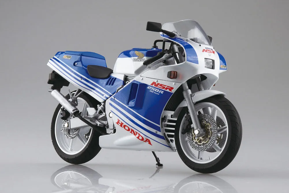 [Pre-order] Aoshima - Honda NSR250R '88 TERRA BLUE/ROSS WHITE 1/12 Plastic Model Kit Aoshima