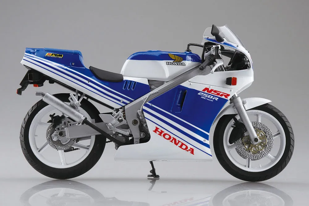 [Pre-order] Aoshima - Honda NSR250R '88 TERRA BLUE/ROSS WHITE 1/12 Plastic Model Kit Aoshima