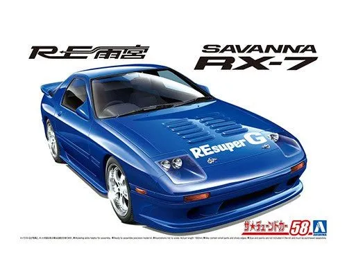 [Pre-order] Aoshima - MAZDA RE AMEMIYA FC3S RX-7 '89 1/24 Scale Plastic Model Kits