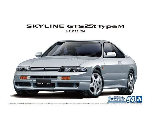 [Pre-order] Aoshima - NISSAN ECR33 SKYLINE GTS25t typeM '94 1/24 Scale Plastic Model Kits