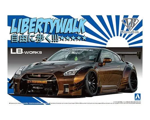 [Pre-order] Aoshima - Nissan R35 GT-R type 2 Ver.1 LB WORKS 1/24 Scale Plastic Model Kits