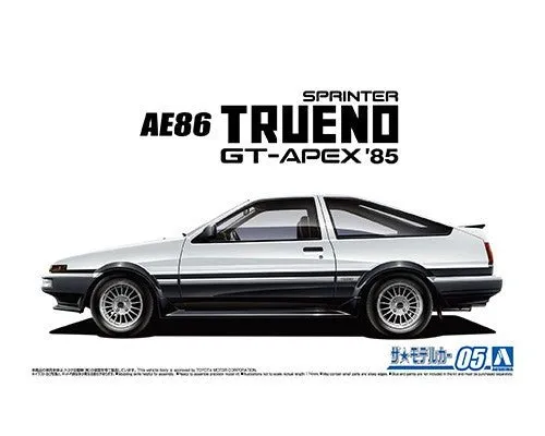 [Pre-order] Aoshima - TOYOTA AE86 SPRINTER TRUENO GT-APEX '85 1/24 Scale Plastic Model Kits