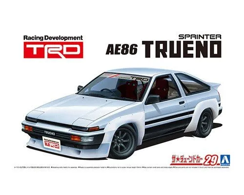 [Pre-order] Aoshima - TOYOTA TRD AE86TRUENO N2 '85 1/24 Scale Plastic Model Kits
