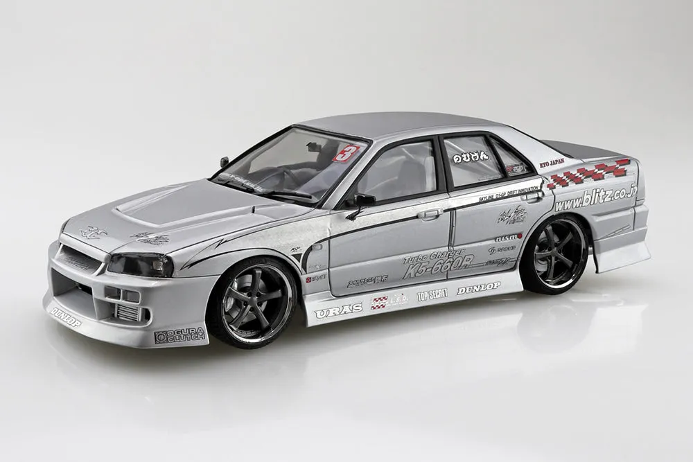 [Pre-order] Aoshima - URAS 2002 D1 Spec REPLICA ER34 SKYLINE '01 (NISSAN) 1/24 Plastic Model Kit Aoshima