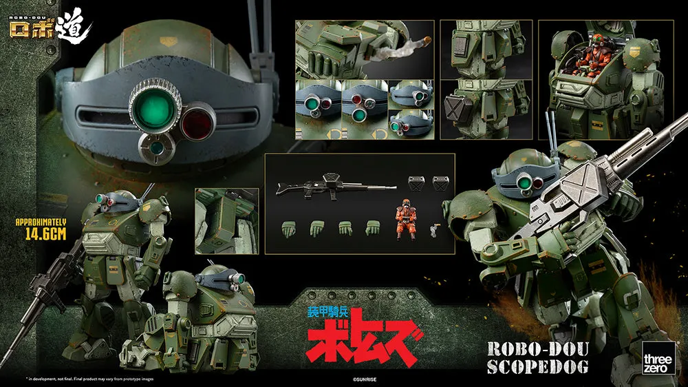 [Pre-order] Armored Trooper VOTOMS - ROBO-DOU Scopedog Action Figure ThreeZero