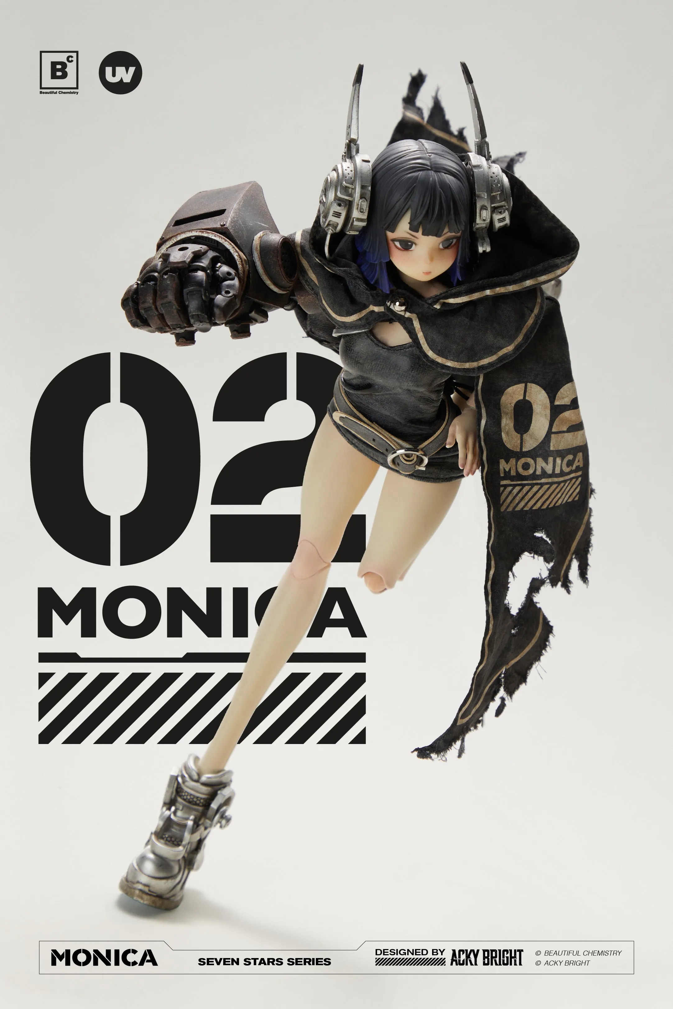 [Pre-order] Beautiful Chemistry Seven Stars  - No.02 Monica 1/6 Scale Action Figure Underverse