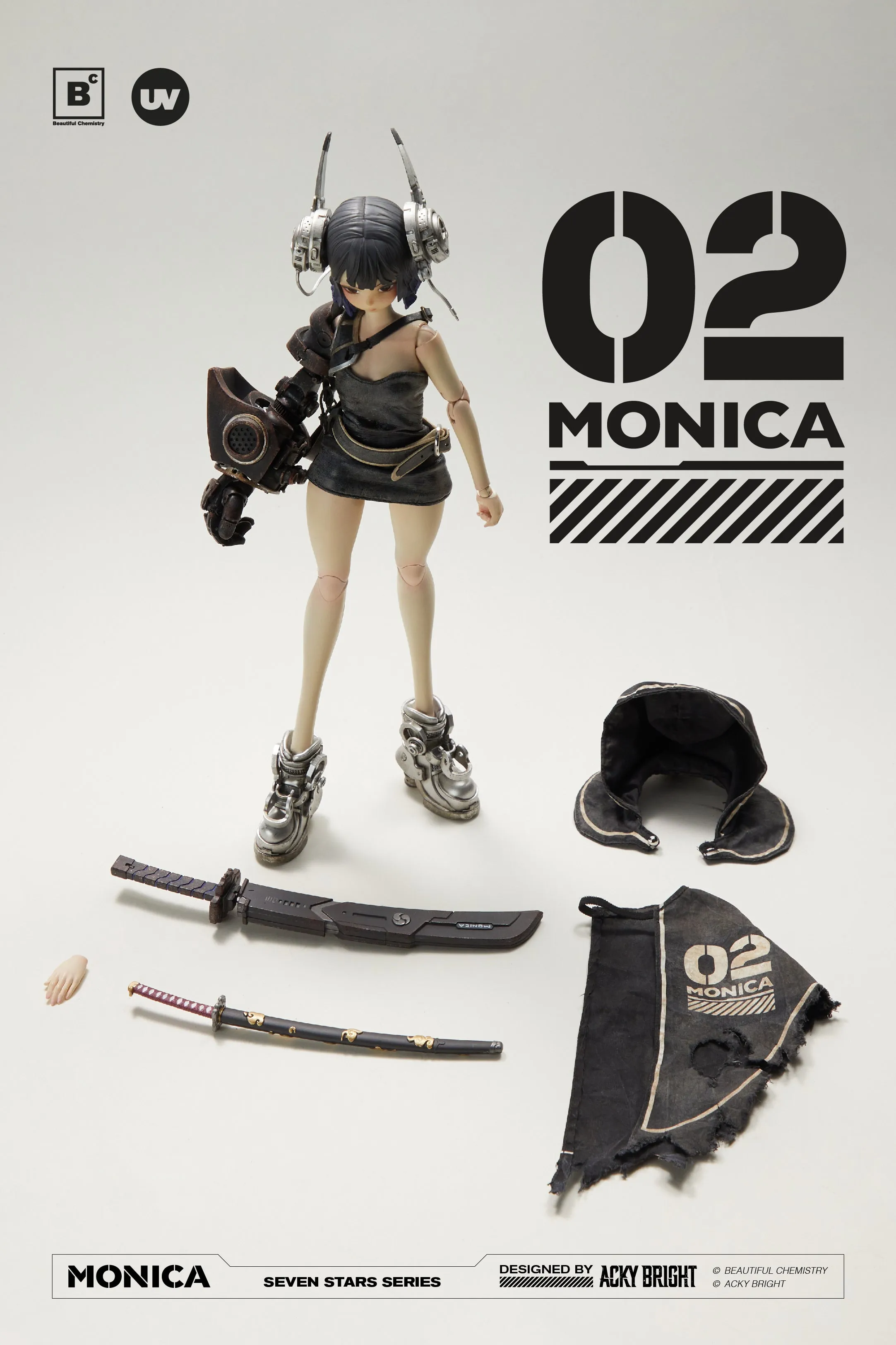[Pre-order] Beautiful Chemistry Seven Stars  - No.02 Monica 1/6 Scale Action Figure Underverse