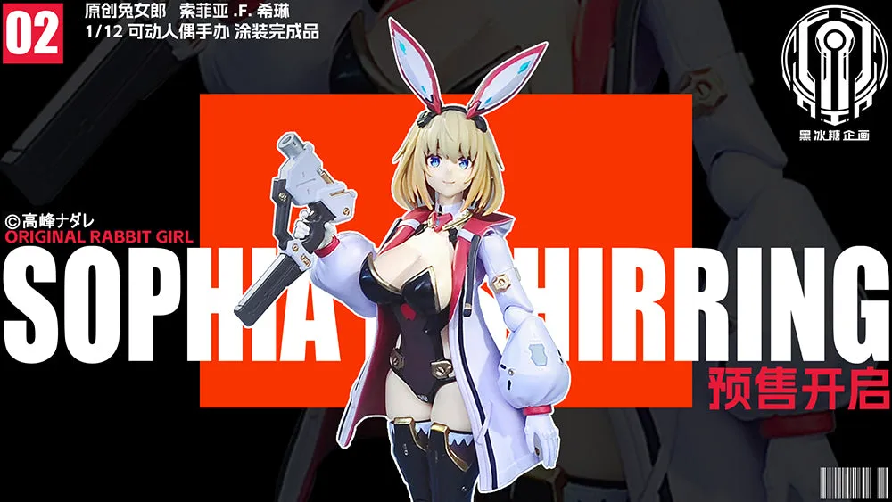 [Pre-order] Bunny Suit Planning -  Sophia F. Shirring 1/12 Action Figure BLACK CRYSTAL CANDY PROJECT