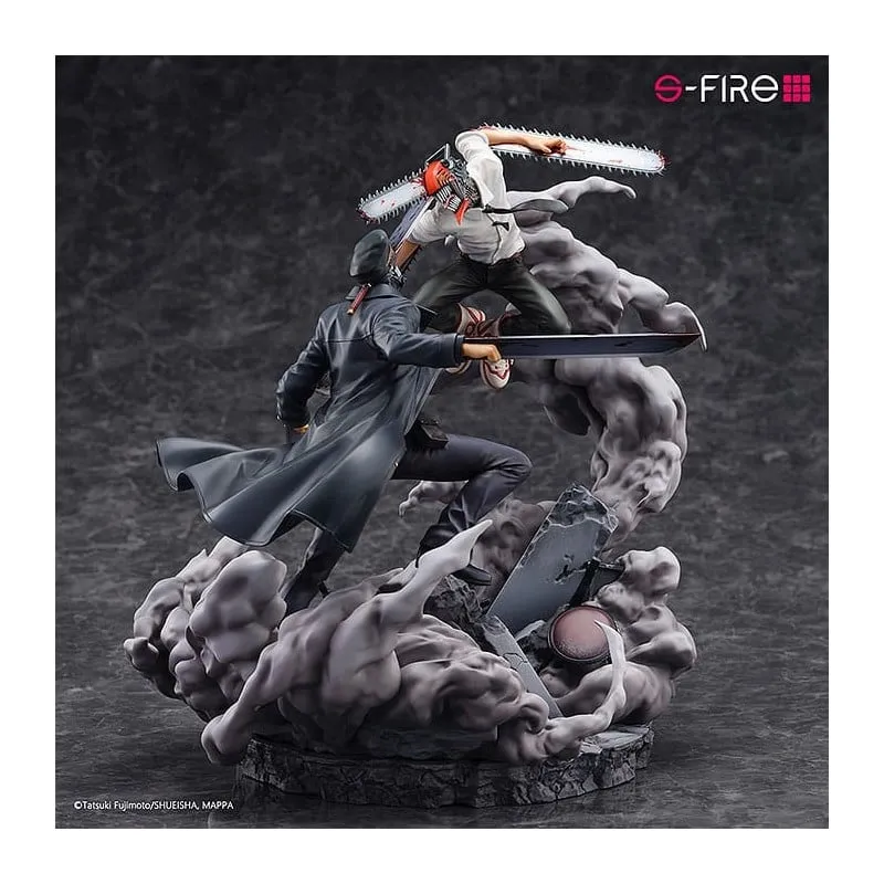 [Pre-order] Chainsaw Man - Chainsaw Man vs. Samurai Sword Non Scale Figure SEGA