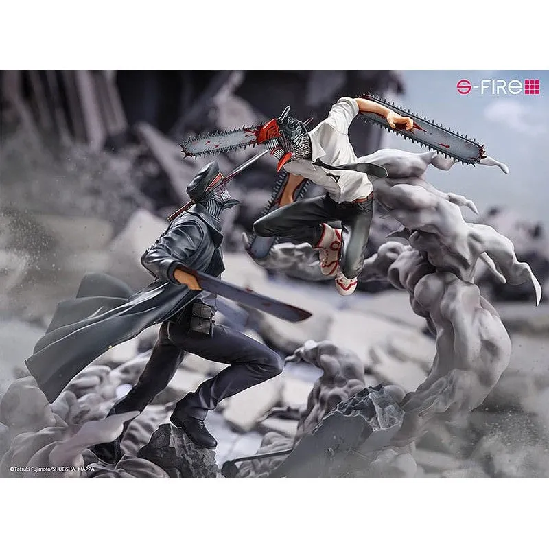 [Pre-order] Chainsaw Man - Chainsaw Man vs. Samurai Sword Non Scale Figure SEGA