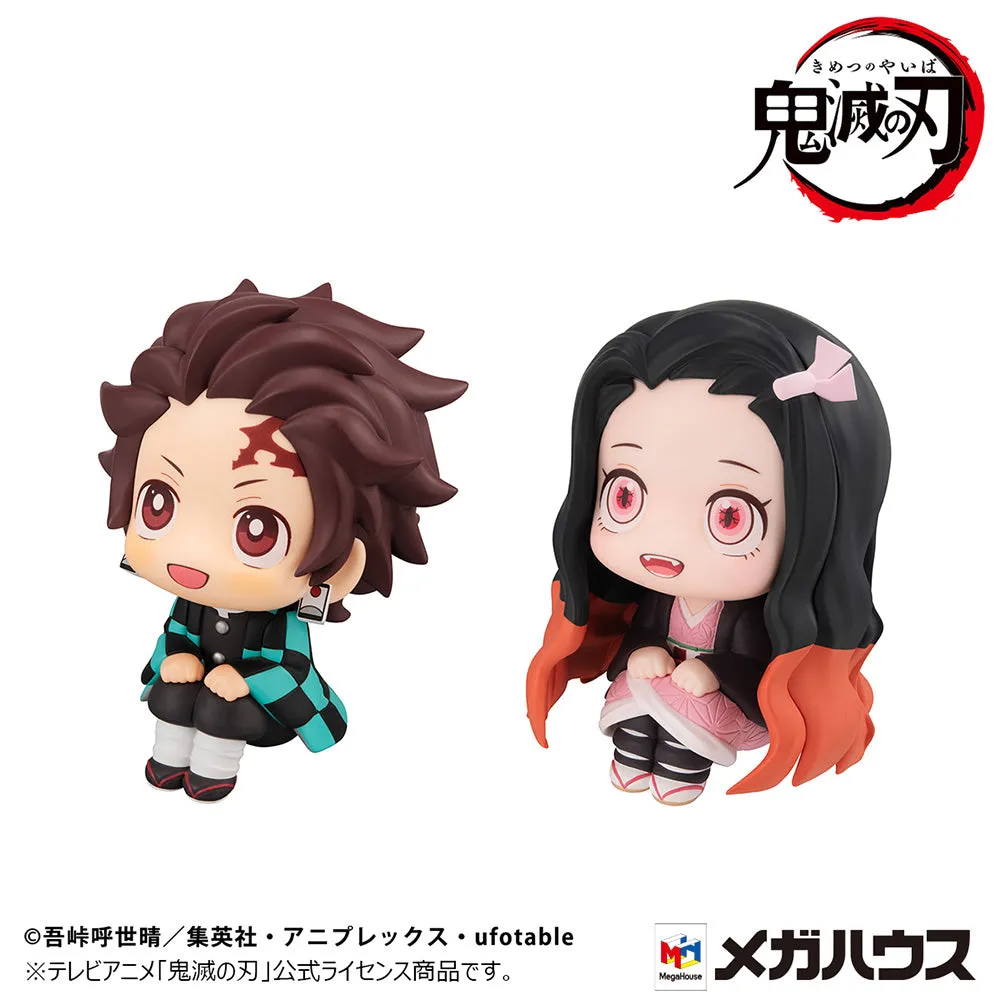 [Pre-order] Demon Slayer: Kimetsu no Yaiba - Tanjiro Kamado (Sharp face Ver.) & Nezuko Kamado (Conquered the Sun Ver.) Set [with gift] Lookup Mini Figure MegaHouse