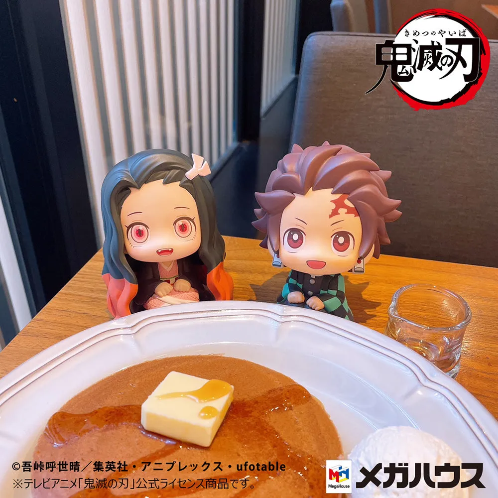 [Pre-order] Demon Slayer: Kimetsu no Yaiba - Tanjiro Kamado (Sharp face Ver.) & Nezuko Kamado (Conquered the Sun Ver.) Set [with gift] Lookup Mini Figure MegaHouse