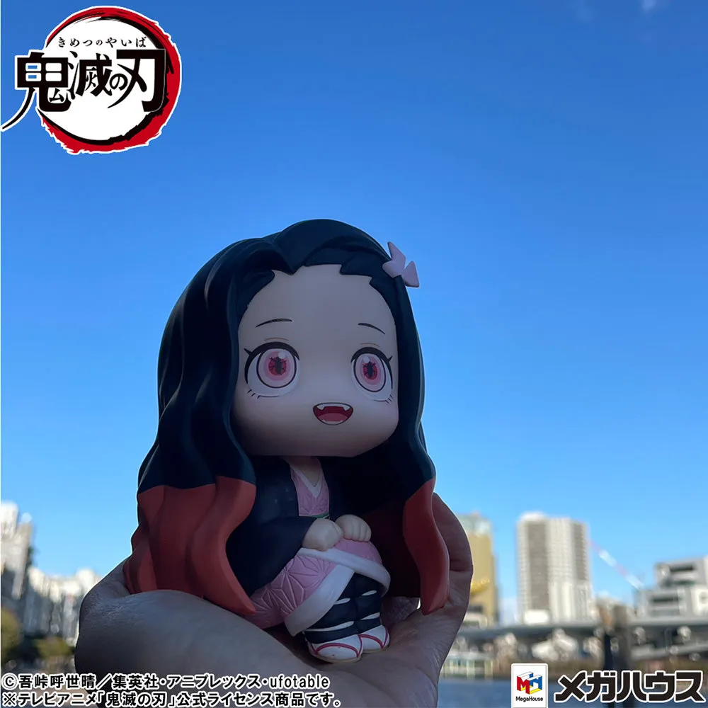 [Pre-order] Demon Slayer: Kimetsu no Yaiba - Tanjiro Kamado (Sharp face Ver.) & Nezuko Kamado (Conquered the Sun Ver.) Set [with gift] Lookup Mini Figure MegaHouse