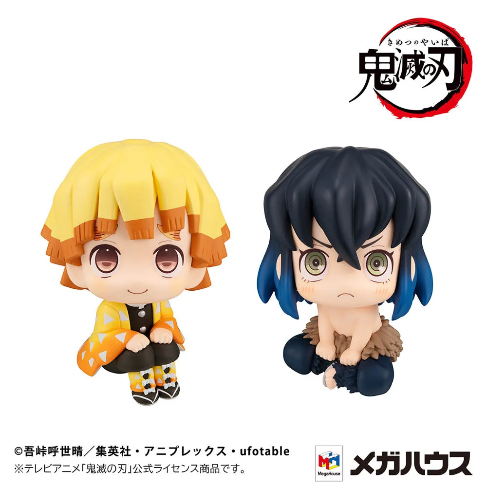 [Pre-order] Demon Slayer: Kimetsu no Yaiba - Zenitsu Agatsuma (Smile Ver.) & Inosuke Hashibira (Bossy Ver.) [with gift] Lookup Mini Figure MegaHouse