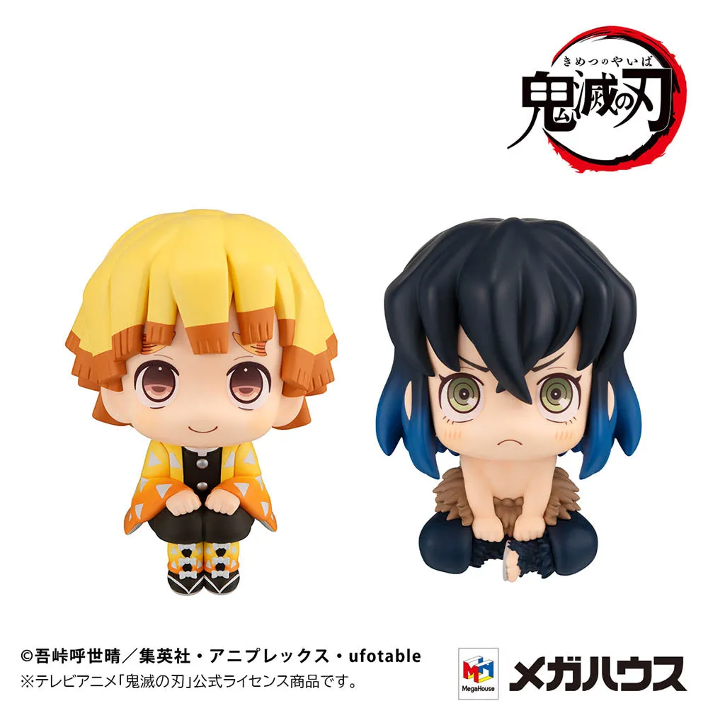[Pre-order] Demon Slayer: Kimetsu no Yaiba - Zenitsu Agatsuma (Smile Ver.) & Inosuke Hashibira (Bossy Ver.) [with gift] Lookup Mini Figure MegaHouse