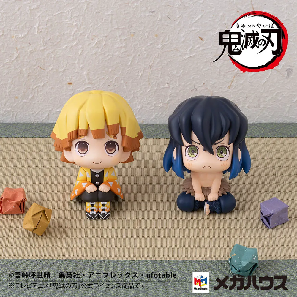 [Pre-order] Demon Slayer: Kimetsu no Yaiba - Zenitsu Agatsuma (Smile Ver.) & Inosuke Hashibira (Bossy Ver.) [with gift] Lookup Mini Figure MegaHouse
