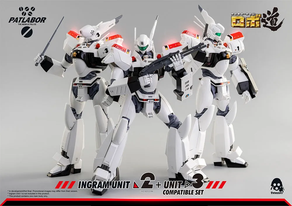[Pre-order] Mobile Police Patlabor - ROBODOU Ingram Unit 2   Unit 3 Compatible Set Action Figure ThreeZero