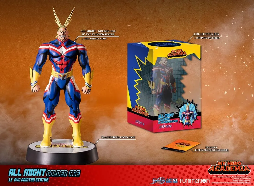 [Pre-order] My Hero Academia - All Might (Golden Age&Casual Wear) PVC Statue Action Figure First 4 Figures