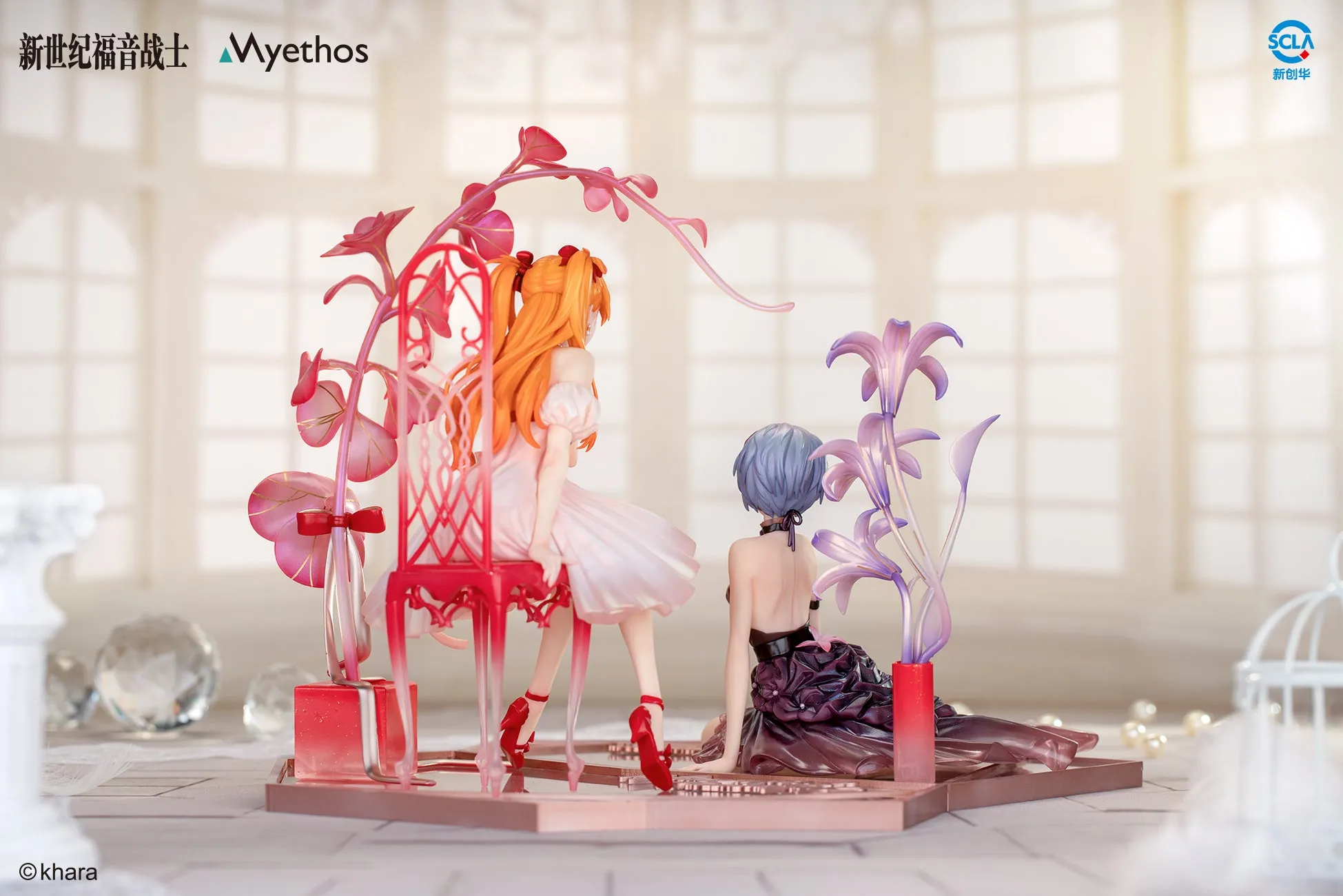 [Pre-order] Neon Genesis Evangelion - Rei Ayanami&Asuka Shikinami Langley(Whisper of Flower Ver.) 1/7 Scale Figure Myethos