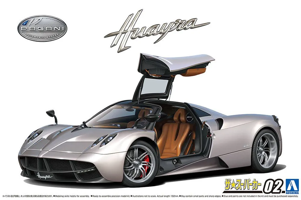 [Pre-order] None - '12 PAGANI HUAYRA 1/24 Plastic Model Kit Aoshima