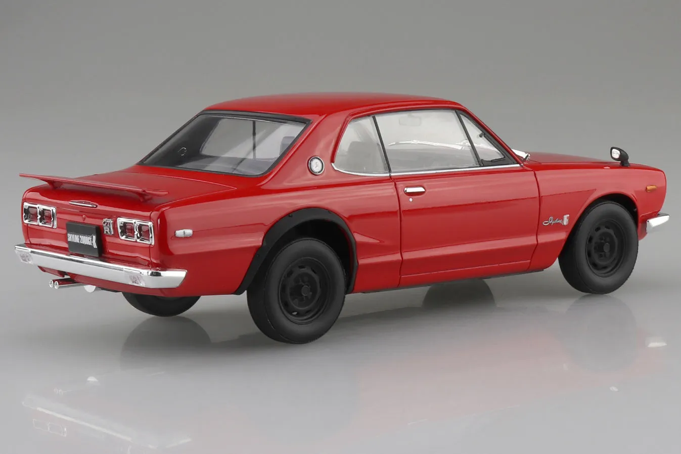 [Pre-order] None - KPGC10 SKYLINE HT 2000GT-R 1970 Red Plastic Model Kit Aoshima