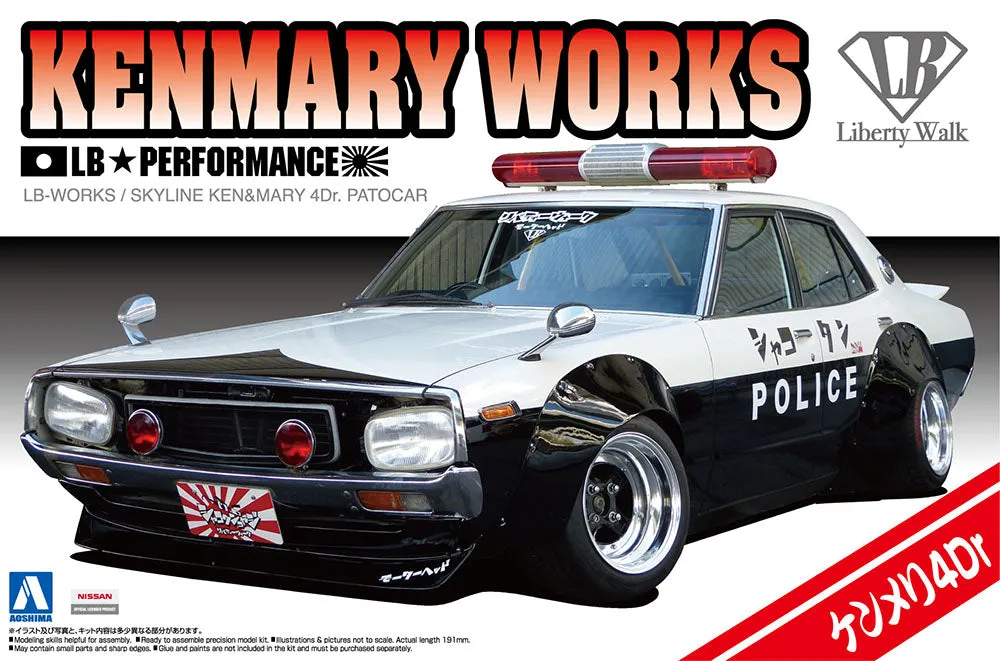 [Pre-order] None - LB WORKS KEN MARY 4Dr PATROL CAR 1/24 Scale Plastic Model Kit Aoshima