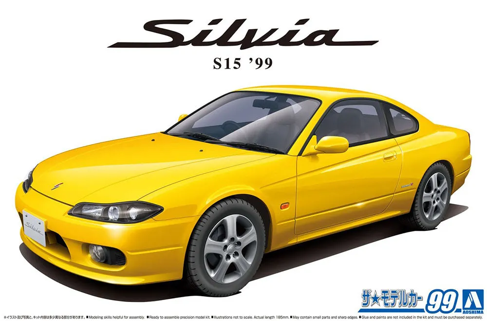 [Pre-order] None - NISSAN S15 SILVIA Spec.R '99 1/24 Scale Plastic Model Kit Aoshima