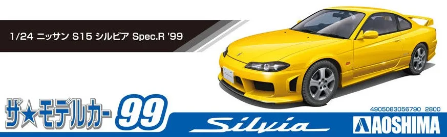 [Pre-order] None - NISSAN S15 SILVIA Spec.R '99 1/24 Scale Plastic Model Kit Aoshima