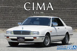 [Pre-order] None - NISSAN Y31 CIMA TYPE II LIMITED '90 1/24 Plastic Model Kit Aoshima