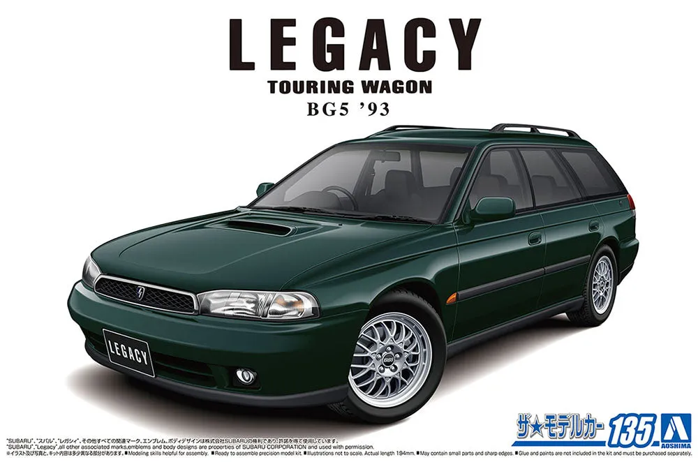 [Pre-order] None - SUBARU BG5 Legacy Touring Wagon '93 1/24 Scale Plastic Model Kit Aoshima