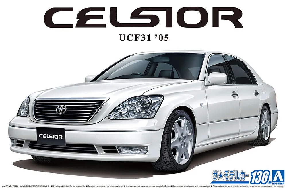 [Pre-order] None - TOYOTA UCF31 CELSIOR '05 1/24 Plastic Model Kit Aoshima