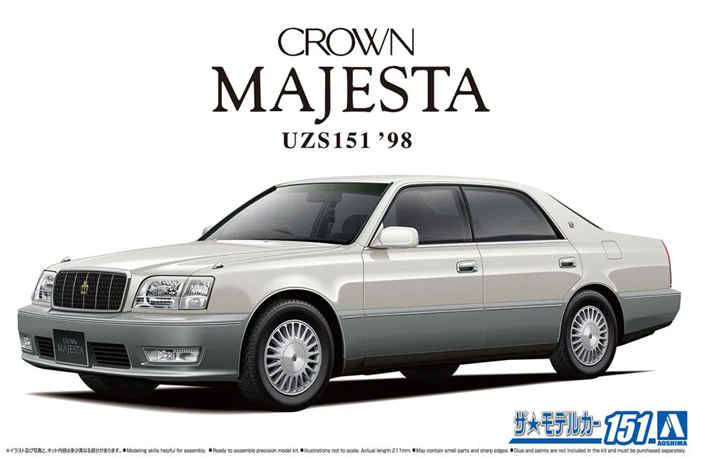 [Pre-order] None - TOYOTA UZS151 CROWN MAJESTA C-TYPE '98 1/24 Scale Plastic Model Kit Aoshima