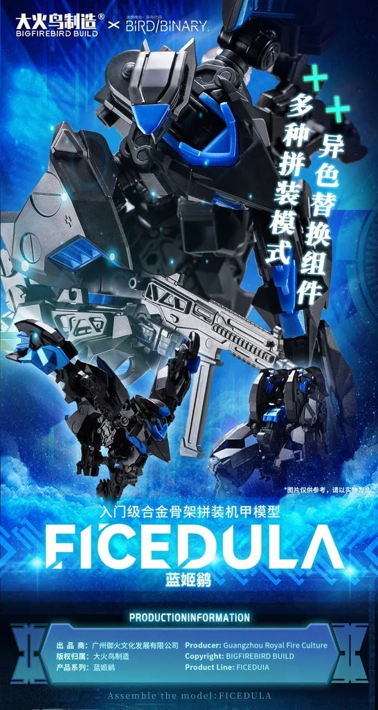 [Pre-order] Original Character - Bird/Binary Ficedula 1/12 Scale Plastic Model Kit Big Firebird Toys