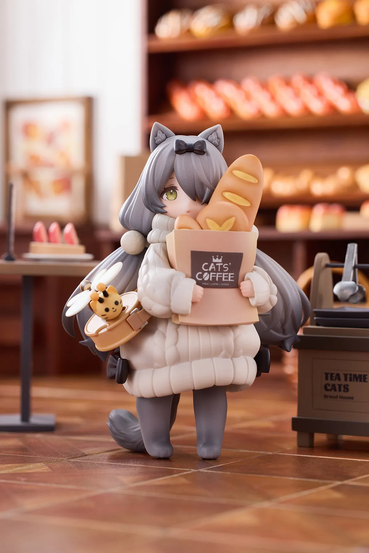 [Pre-order] Original Character - Tea Time Cats DLC Series Meow Town Bakery Shop Assistant & Customer Cat Mini Figure RIBOSE