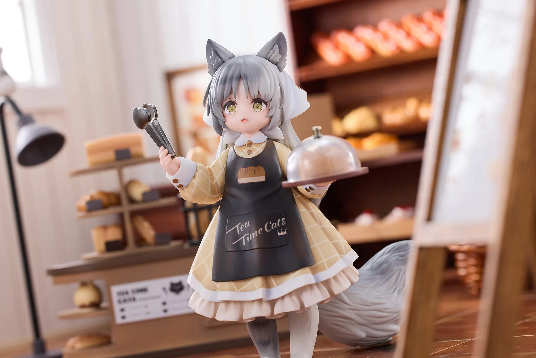 [Pre-order] Original Character - Tea Time Cats DLC Series Meow Town Bakery Shop Assistant & Customer Cat Mini Figure RIBOSE