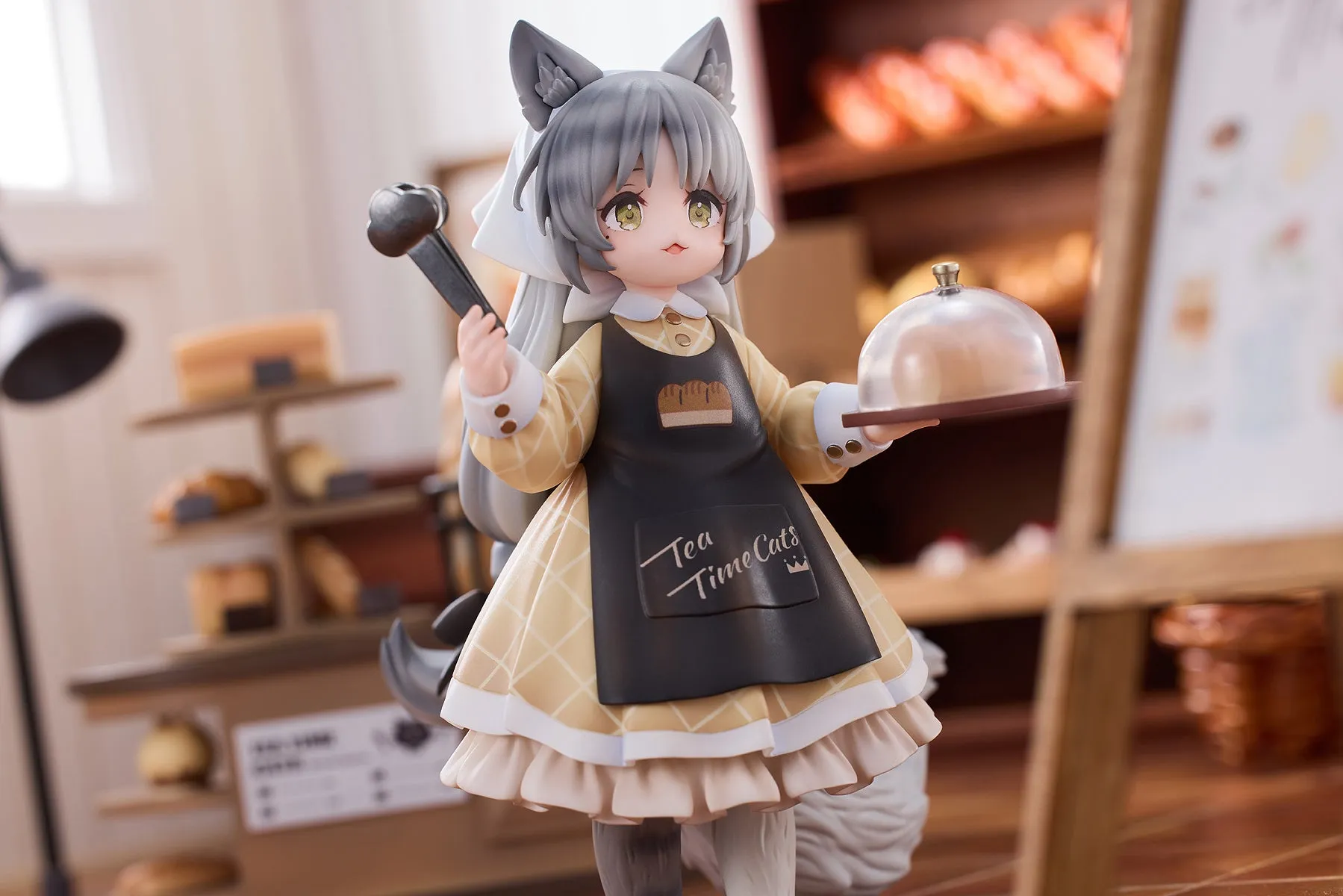 [Pre-order] Original Character - Tea Time Cats DLC Series Meow Town Bakery Shop Assistant & Customer Cat Mini Figure RIBOSE