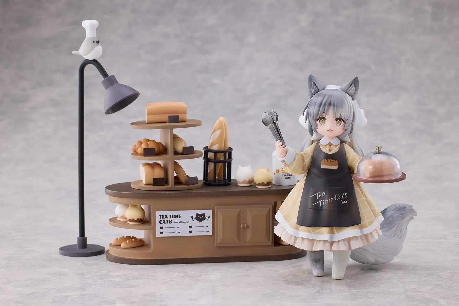 [Pre-order] Original Character - Tea Time Cats DLC Series Meow Town Bakery Shop Assistant & Customer Cat Mini Figure RIBOSE