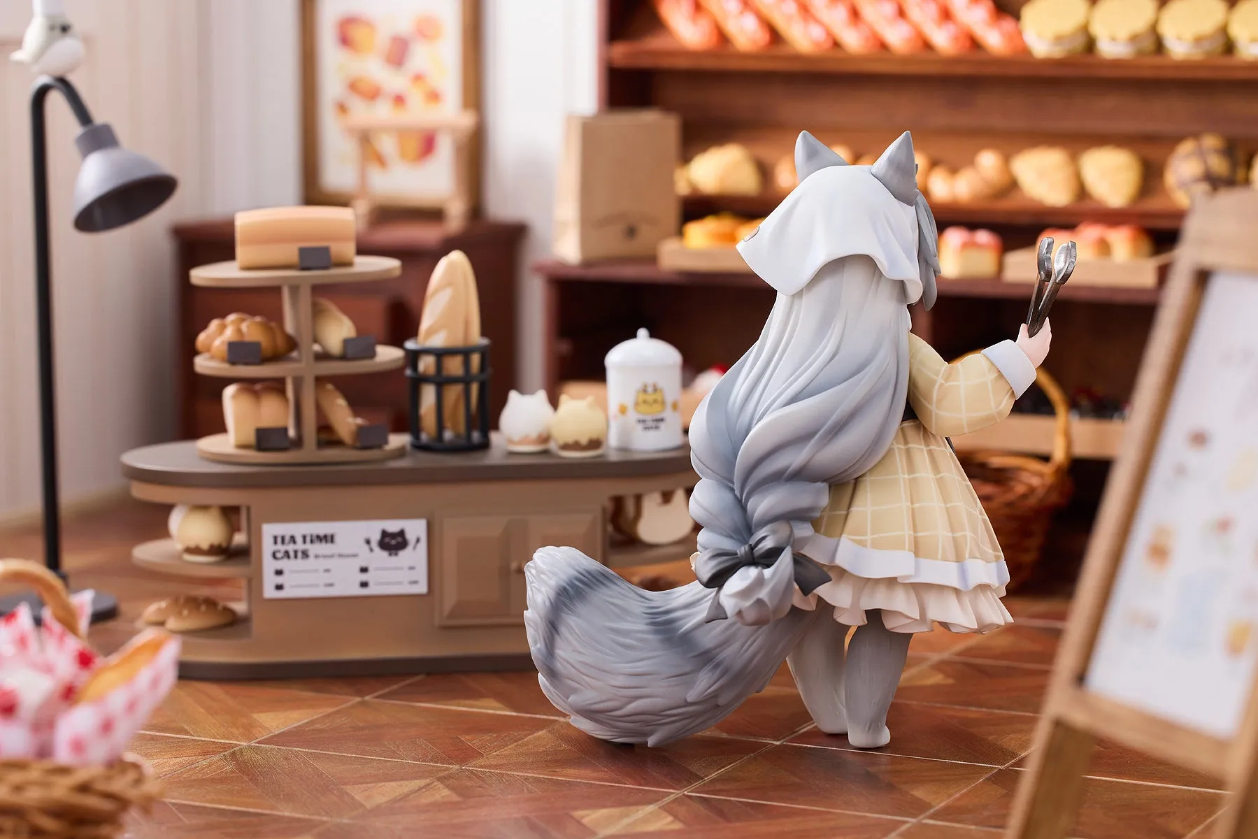 [Pre-order] Original Character - Tea Time Cats DLC Series Meow Town Bakery Shop Assistant & Customer Cat Mini Figure RIBOSE