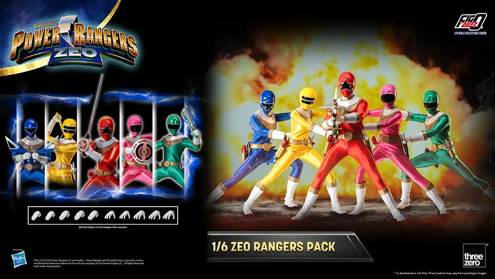 [Pre-order] Power Rangers Zeo - Zeo Rangers Pack 1/6 Action Figure ThreeZero