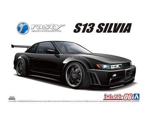 [Pre-order] TUNED CAR #9 - NISSAN 1/24 RASTY PS13 SILVIA '91  Plastic Model Kit Aoshima