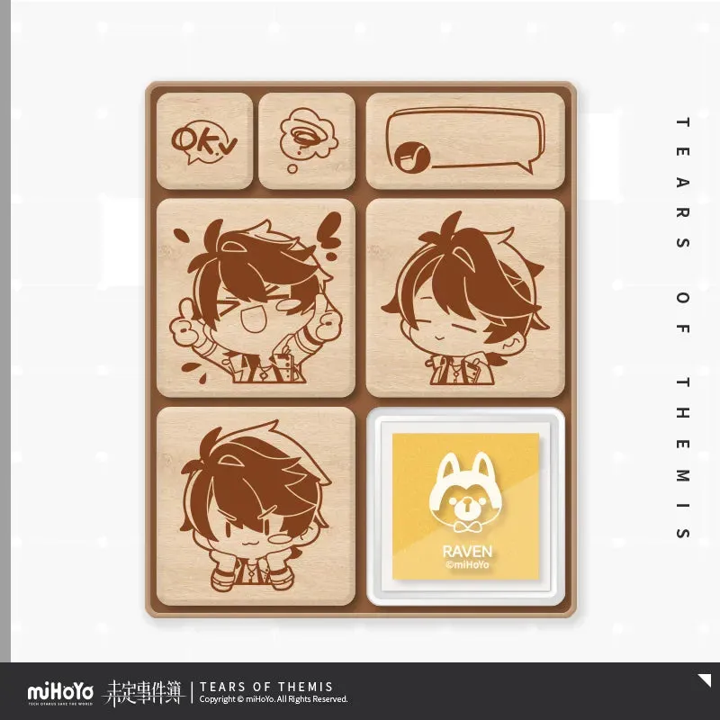 Tears of Themis - Heart Word Series Chibi Wooden Stamp Set miHoYo
